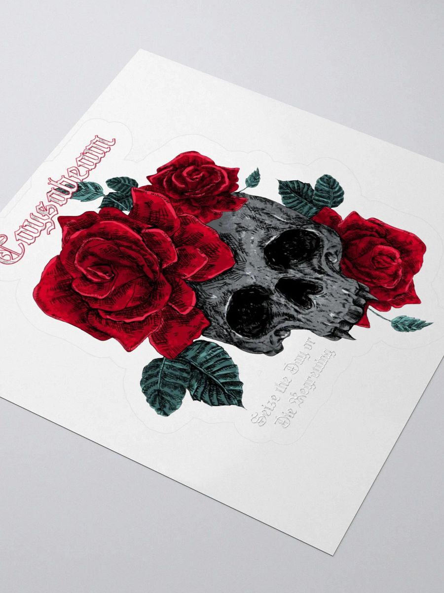 Gothic Skull and Roses Kiss Cut Stickers product image (8)
