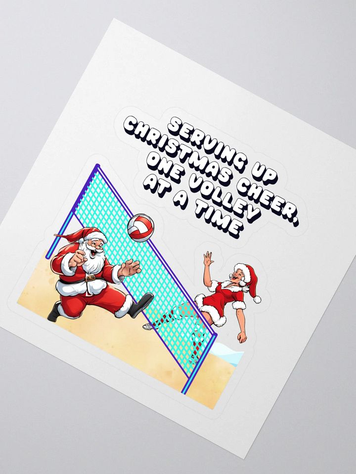 Serving Up Christmas Cheer, One Volley At A Time Sticker product image (2)