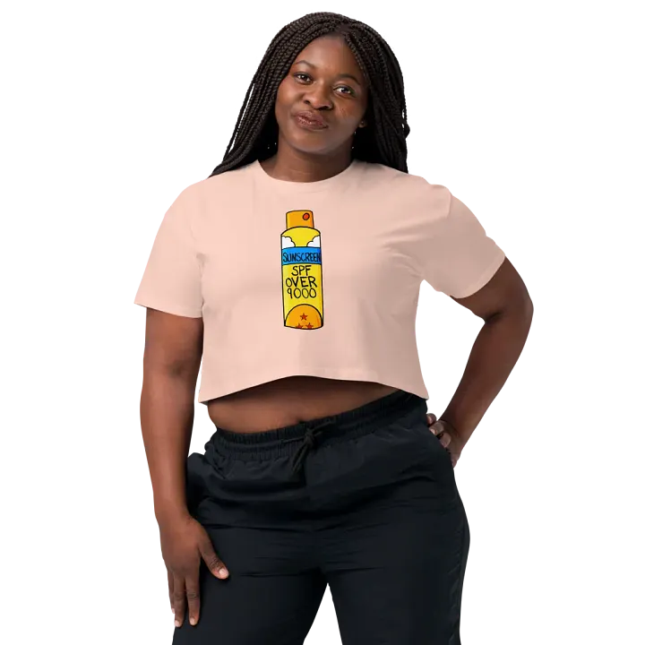 SPF Over 9000 Short Sleeve Crop Top product image (1)