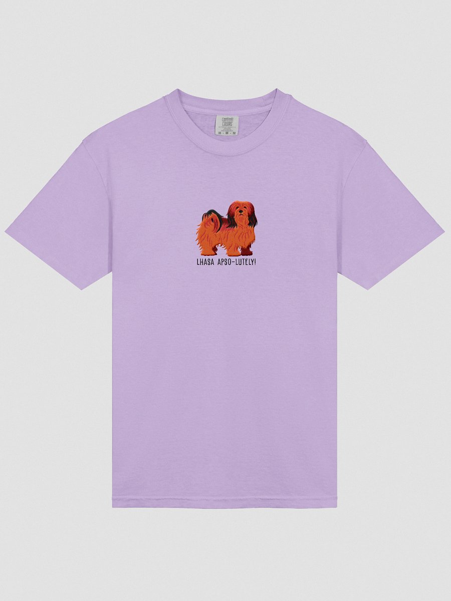 Lhasa Apso-lutely T-Shirt(Embroidered) of a Lhasa Apso(Red) product image (43)