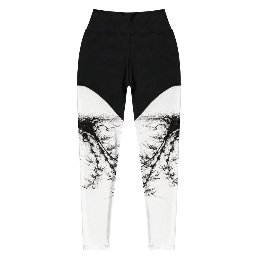 Bamboo Root All-Over Print Sports Leggings product image (1)