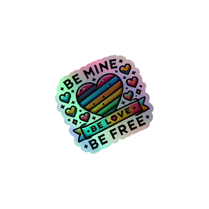 Rainbow Love Holographic Sticker Set product image (1)