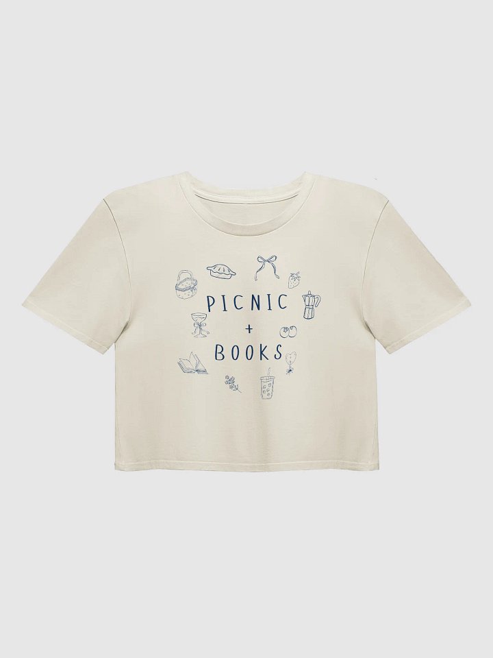 Picnic + Books Crop Top product image (1)