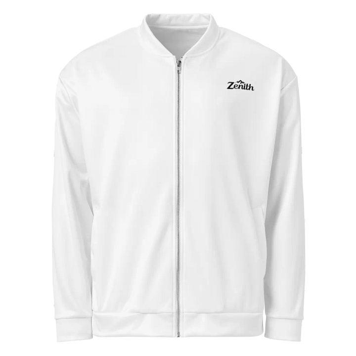 White Zenith Unisex Bomber Jacket product image (1)