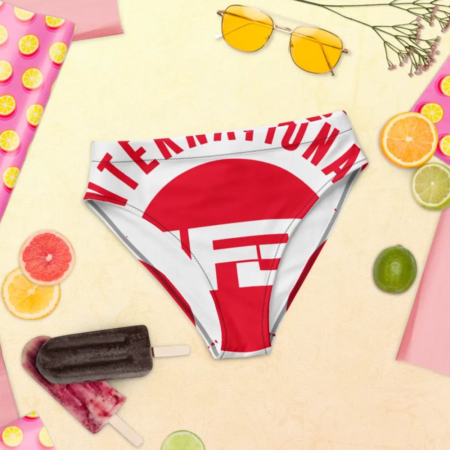 IFBNewsfeed.Org's All-Over Print Recycled High Waisted Bikini Bottom product image (10)