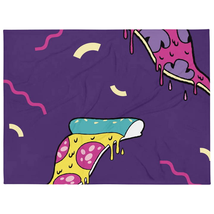 Cheesy Slice Throw Blanket product image (1)