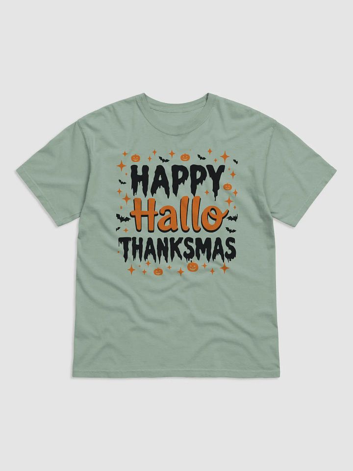 Happy Hallothanksmas Cotton T-Shirt product image (8)
