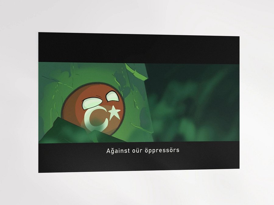 Turkish Polandball matte poster product image (4)