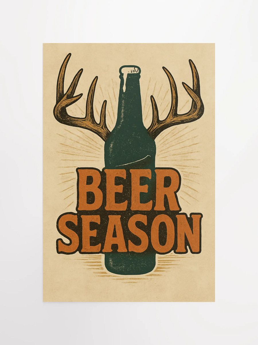 Beer Season Vintage Poster – Funny Outdoor Wall Art product image (7)
