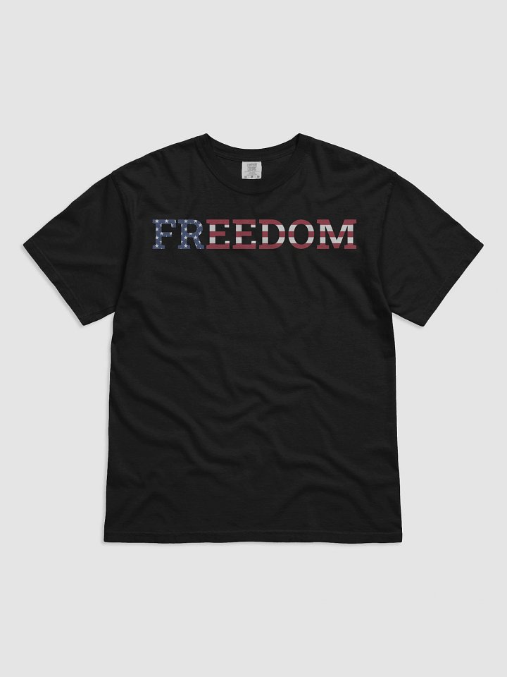 Freedom Typography Unisex Garment-Dyed T-shirt product image (52)