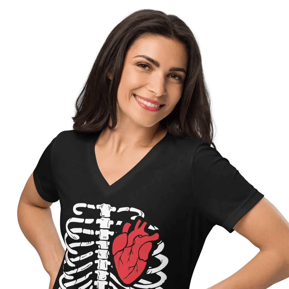 My Heart Is In My Chest V2 - Women's Relaxed V-Neck T-Shirt product image (10)