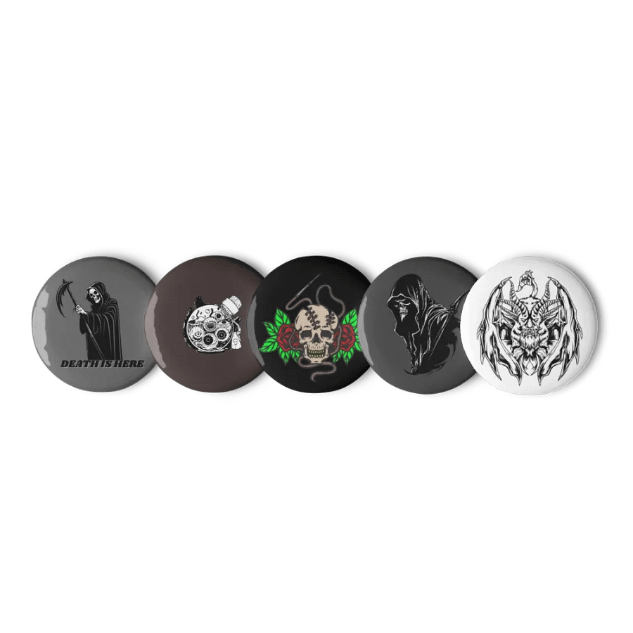 Reaper's Embrace Pin Button Set product image (1)