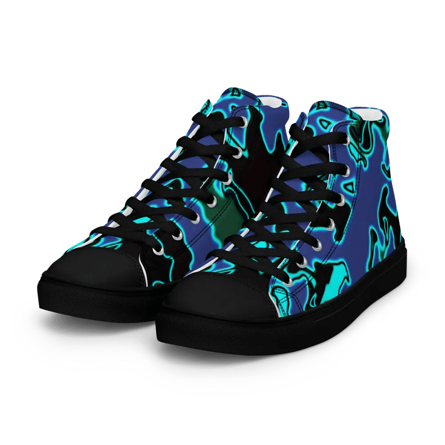 blue fury High Top canvas shoes (womens) product image (2)