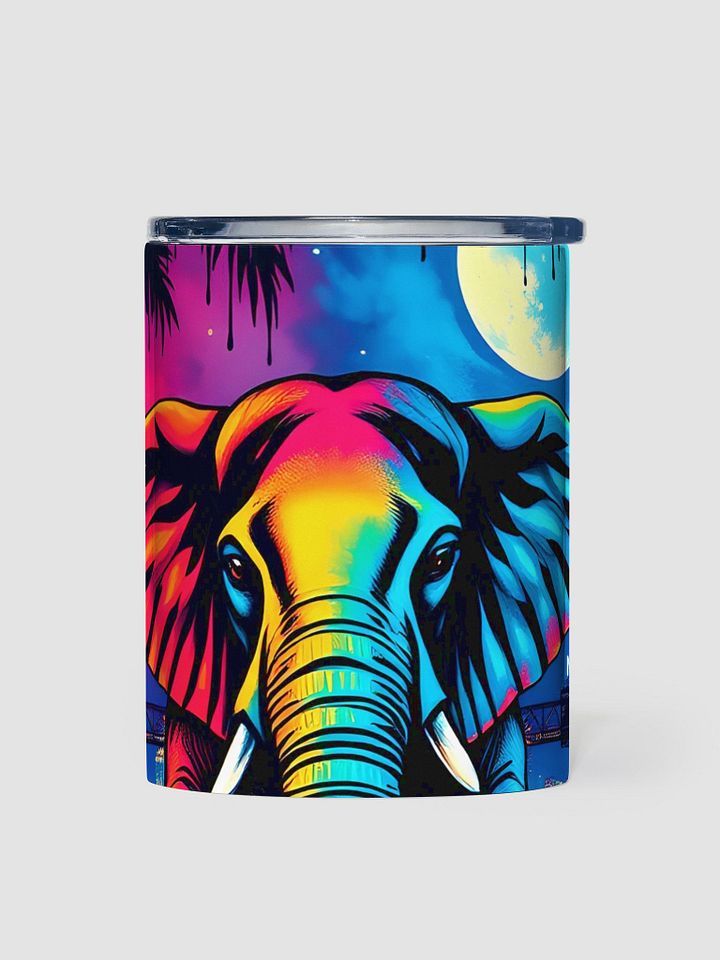 Neon Elephant Nightlife Stainless Steel Tumbler product image (1)