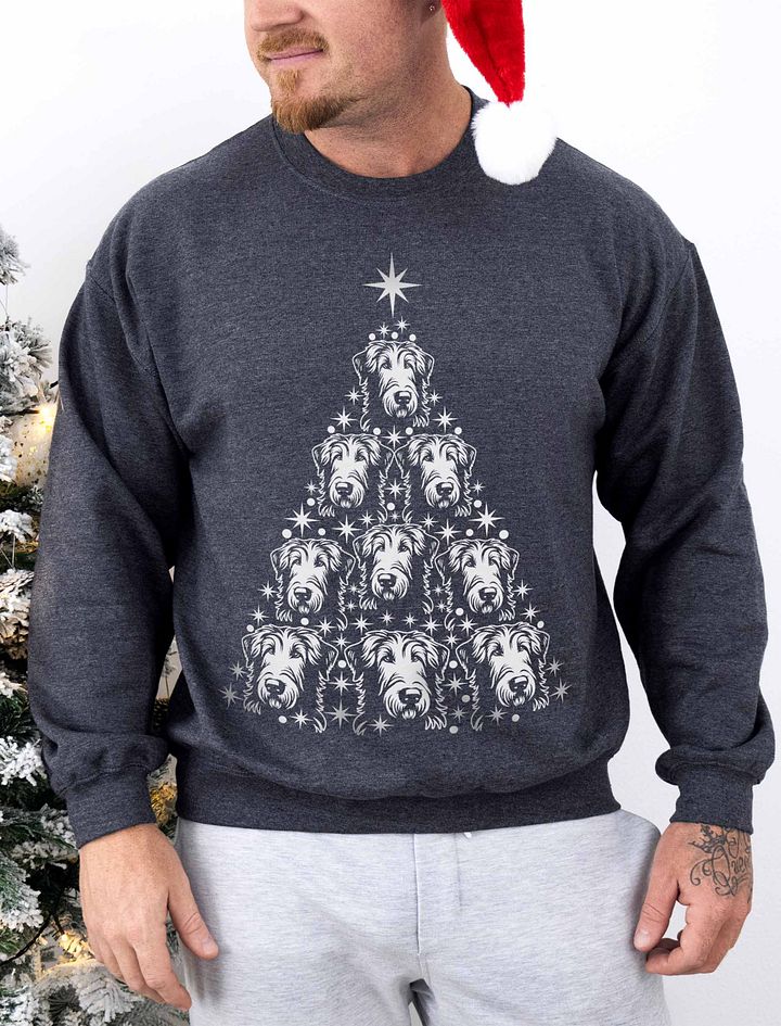 Irish Wolfhound Christmas Tree Sweatshirt Design for Irish Wolfhound Paw-rents product image (6)