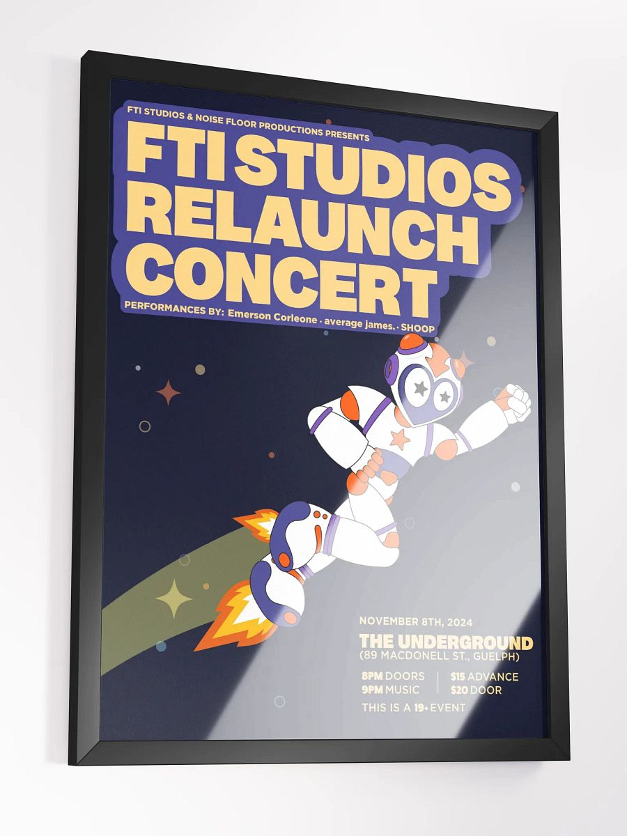 The RELAUNCH Concert Framed Poster product image (3)