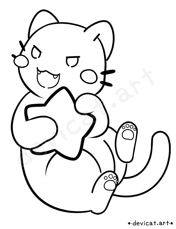 CandiCat Void in Space 2025 Coloring Page product image (1)