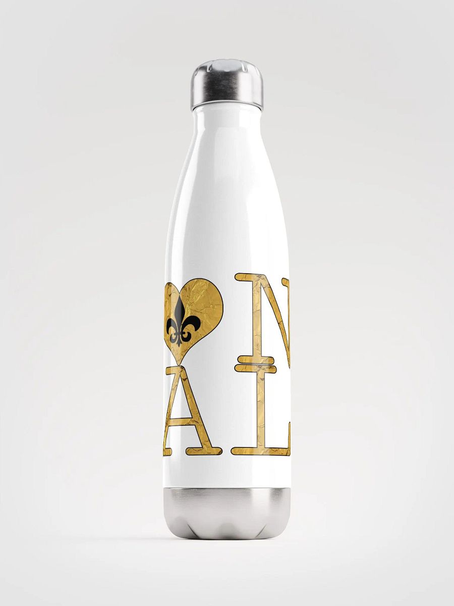 I LOVE NOLA **BIGSHOT BOTTLE** (FULL GOLD WRAP LOGO STAINLESS STEEL) product image (1)