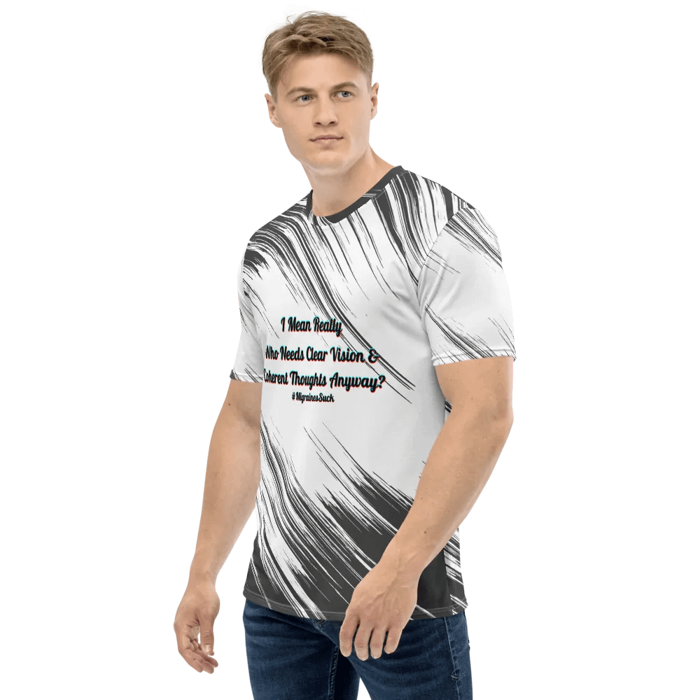 Migraines, Who Needs Clear Vision, White Graphic Tee product image (3)