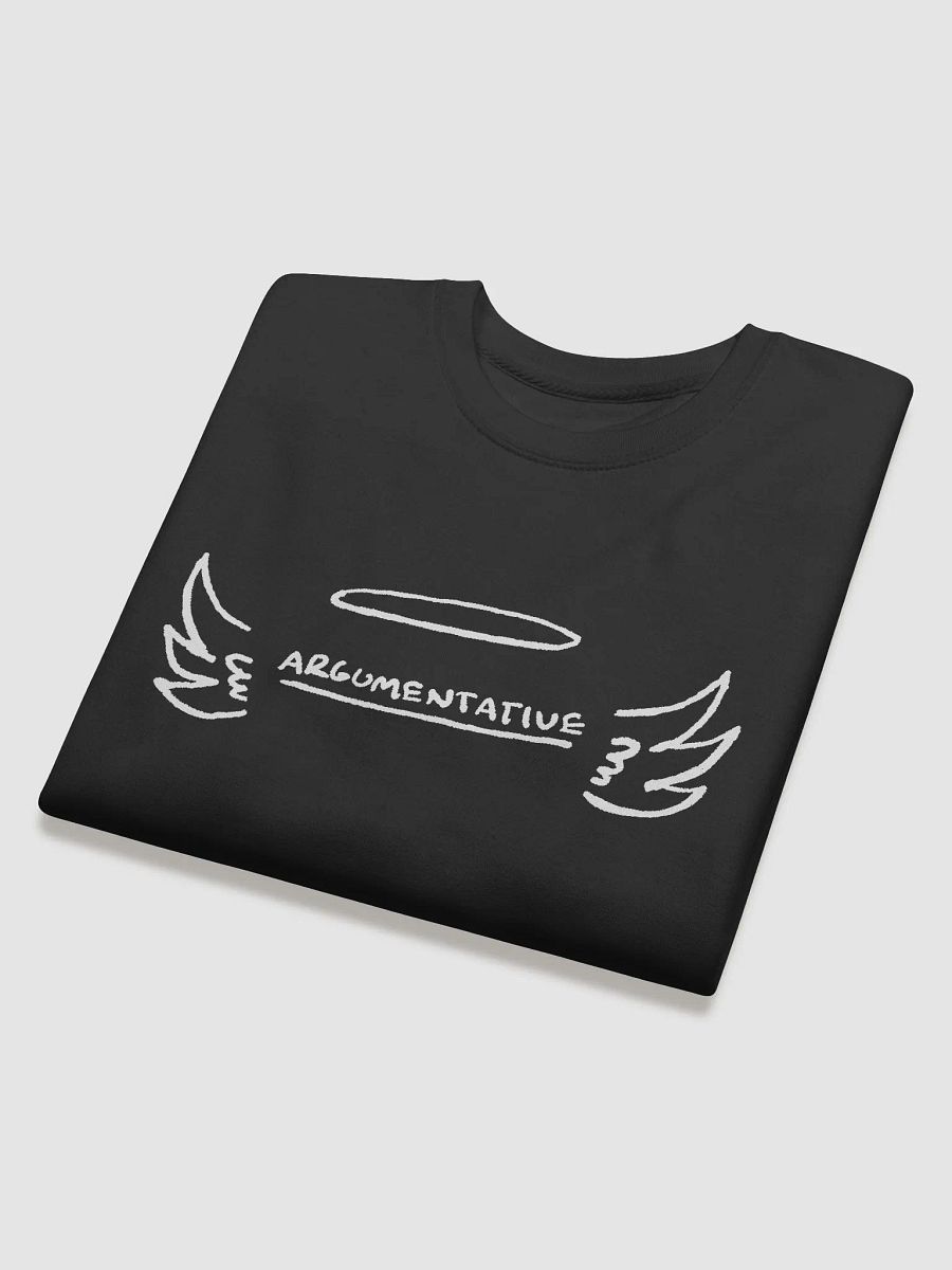 ANGELIC (white design) Printed Premium Cotton Crewneck product image (22)