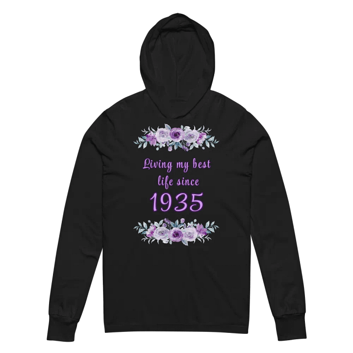 Floral Best Life since 1935 Hooded tee product image (2)