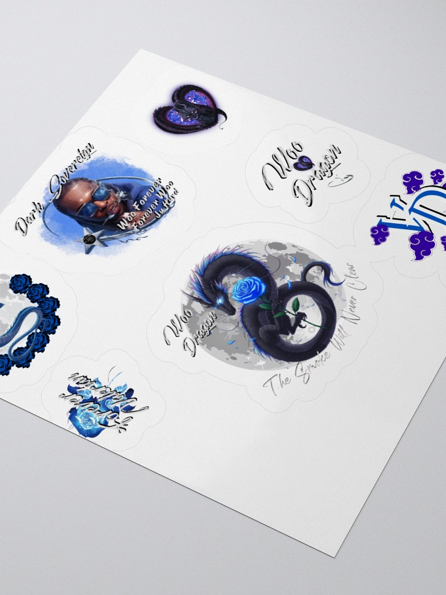 pop smoke woo dragon sticker sheet product image (8)