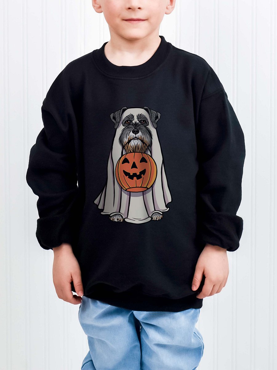 Halloween Mini Schnauzer(Salt & Pepper) Youth Sweatshirt product image (1)