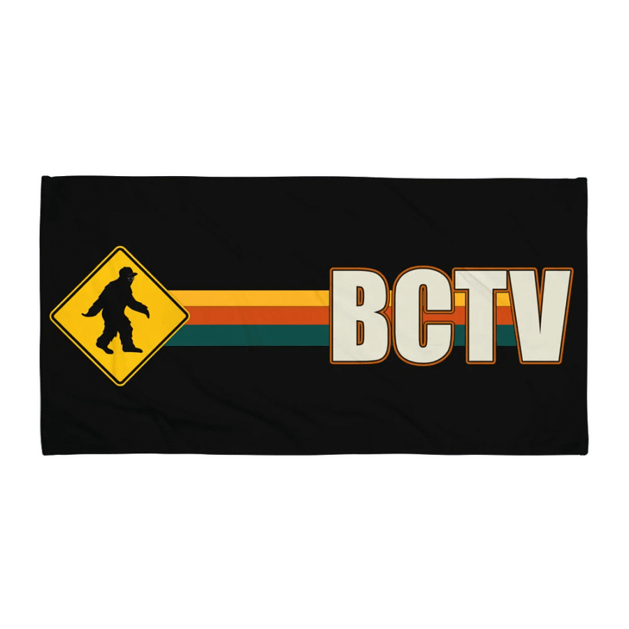 BCTV Oldschool Logo Towl - Black product image (1)