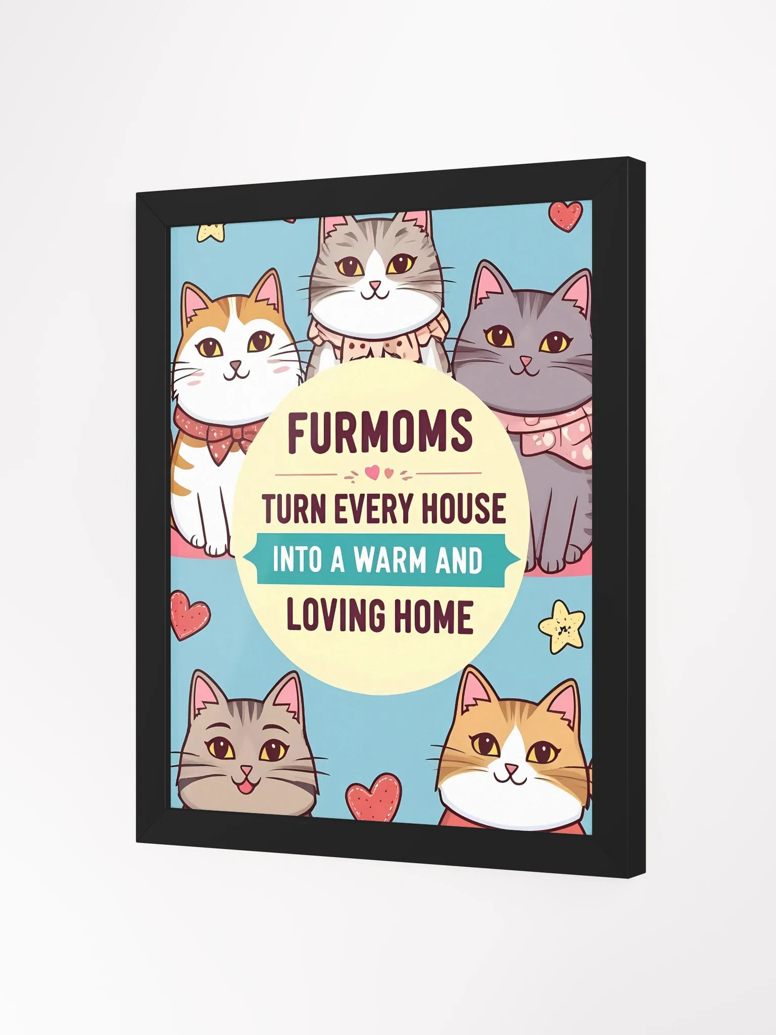 FurMom Love Circle - Framed Matte Poster product image (7)
