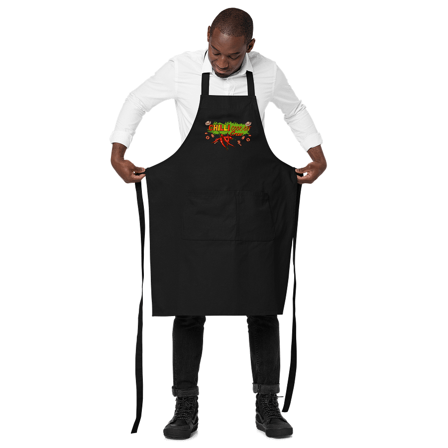 Chili Cook-Off Crew Organic Cotton Apron for foodies chefs dads freinds product image (2)
