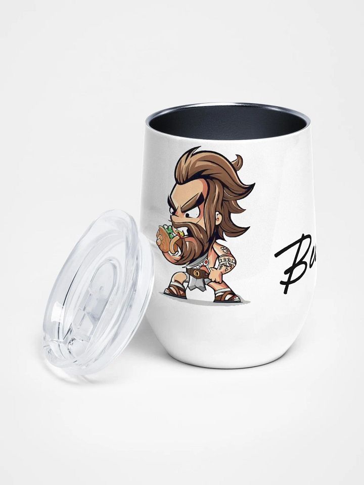 Beefy's Bubbly Buddy: The Beefthroat.com Wine Glass with Lid product image (1)