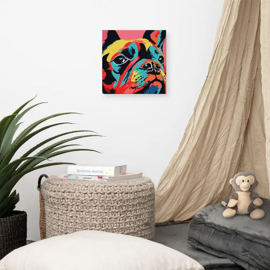 Colorful French Bulldog Wall Art #548 product image (4)