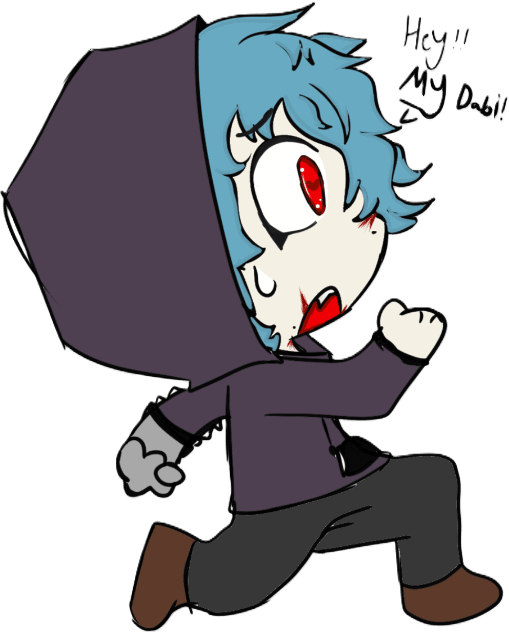 Single Sticker- Shiggy wants Dabi My Hero Academia product image (1)