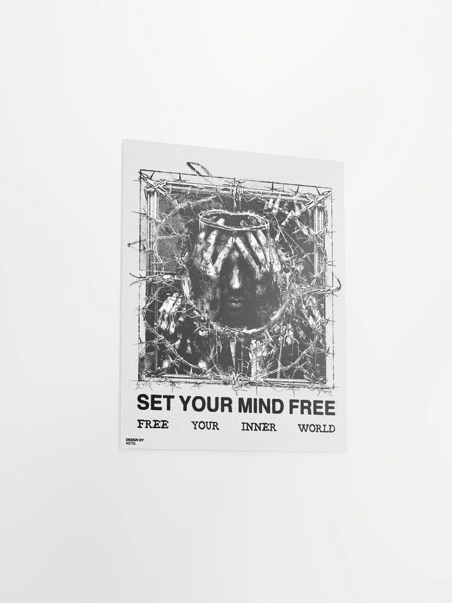'SET YOUR MIND FREE' POSTER (WHITE VERSION) product image (5)