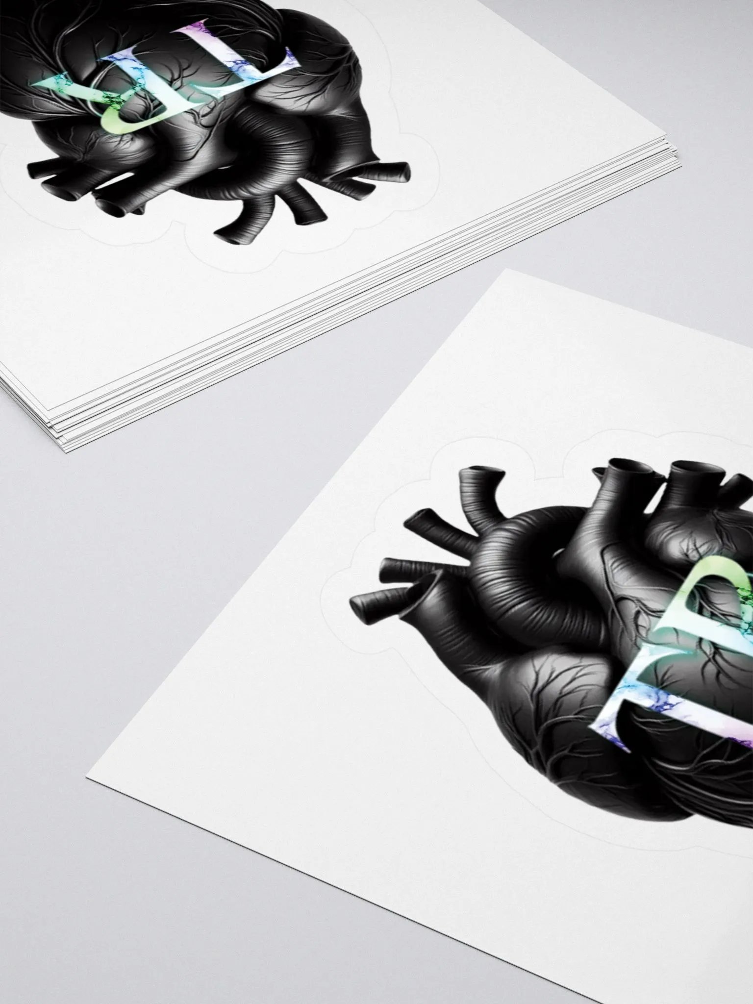 TR Black Heart sticker product image (10)