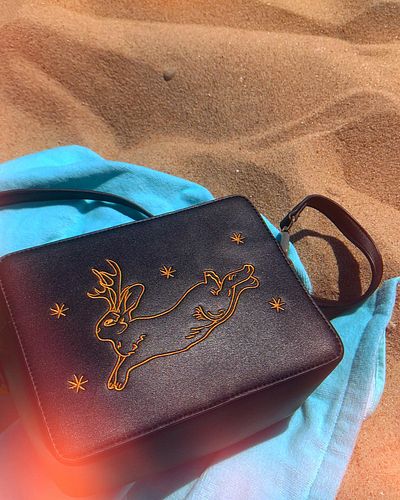 Designed for me, in hopes others would love it, too. ✨
-
Faux leather, removable and adjustable strap, embroidered details
-
...