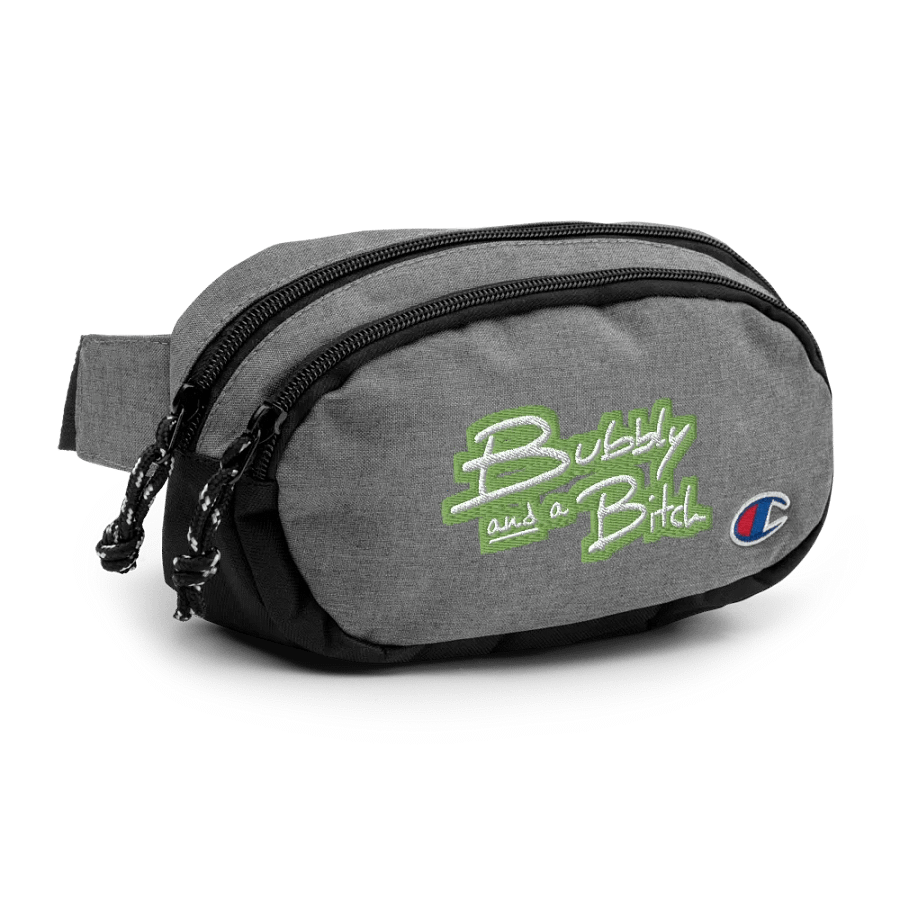 Bubbly and a B (light green bubble design 2) champion fanny pack product image (3)