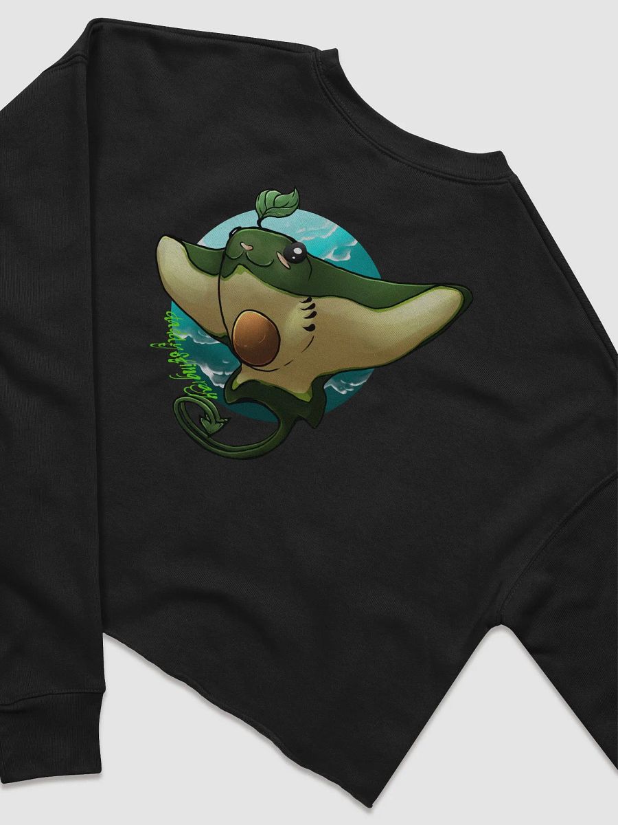 I Heart Avocado Cartoon Crop Sweatshirt product image (19)