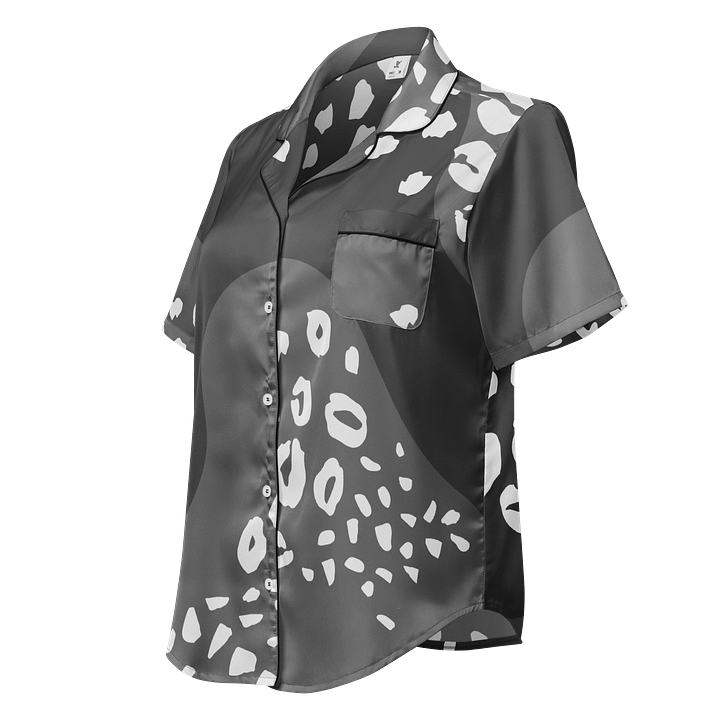 Flowing Pebbles Women's Satin Pajama Top product image (1)