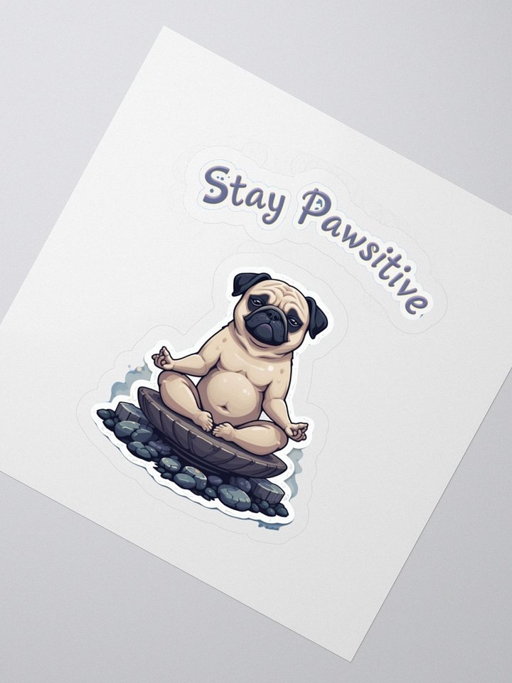 Pawsitive Pug Meditation Stickers product image (2)