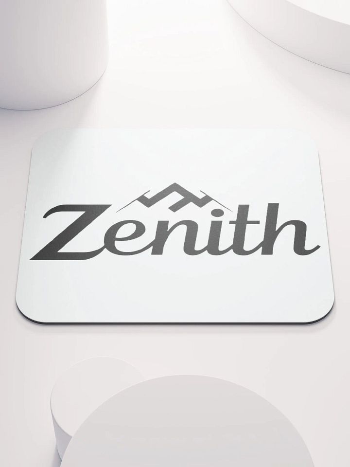 White Zenith Script Mouse Pad product image (1)