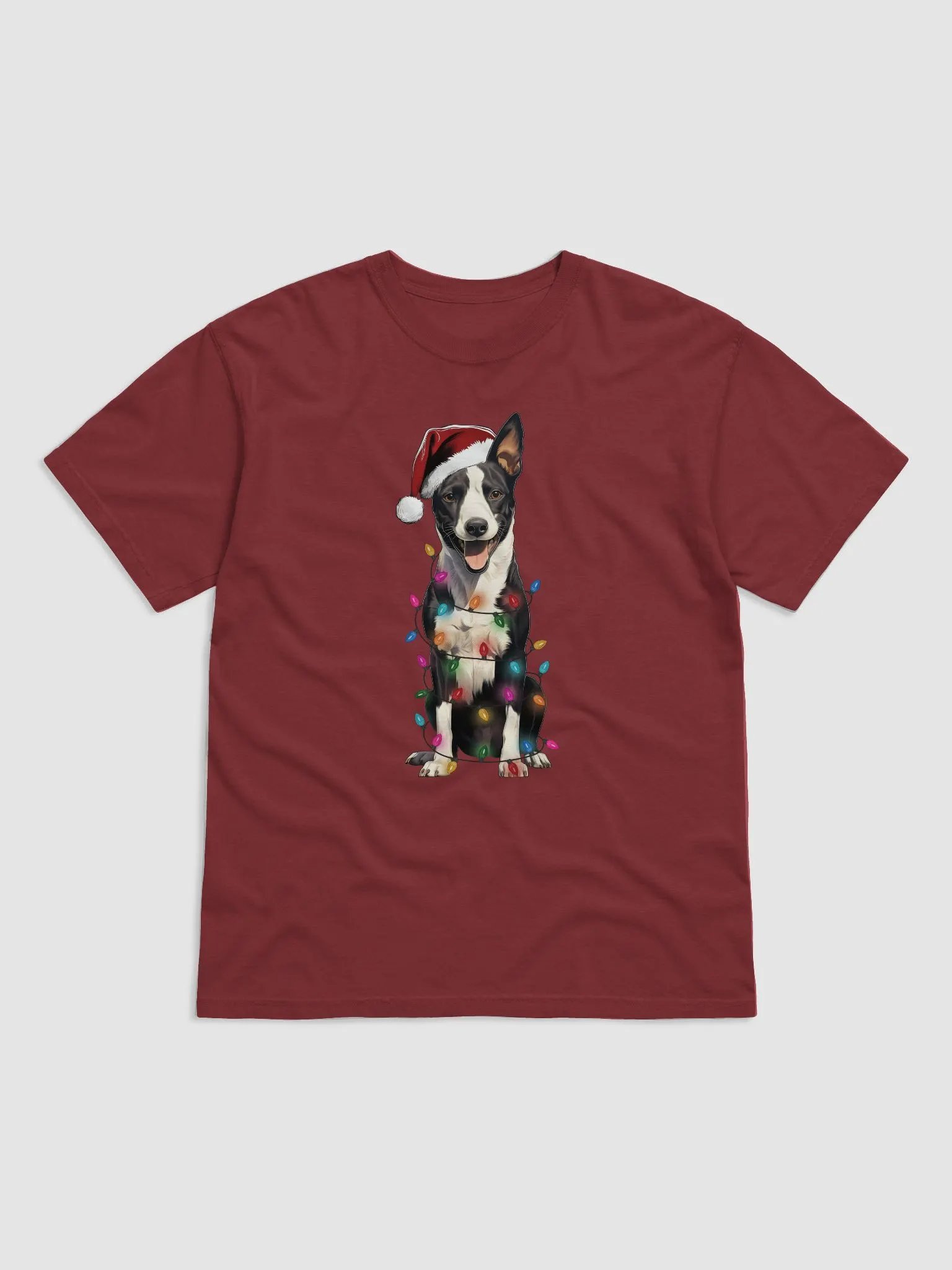 Funny Basenji(Black & White) Christmas T-Shirt for Basenji Paw-rents product image (9)
