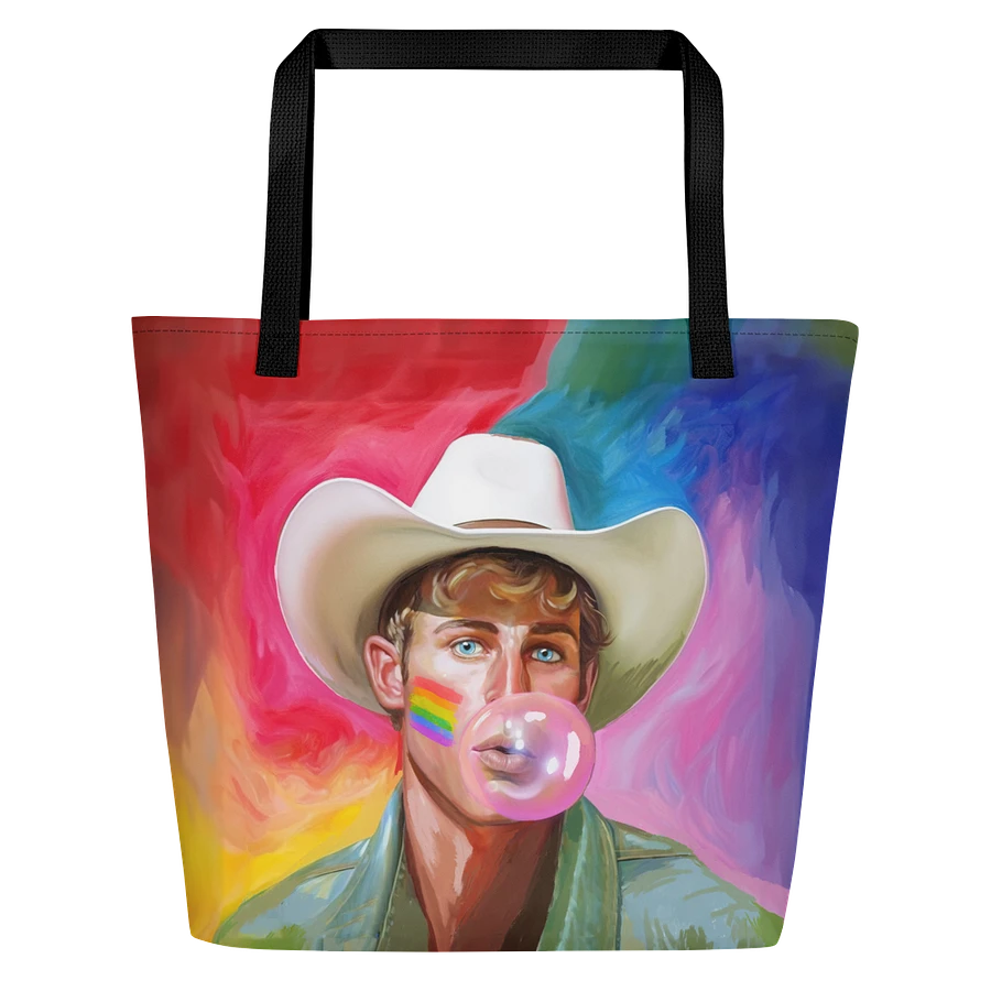 Blond Cowboy – Fun Gay Tote Bag product image (2)