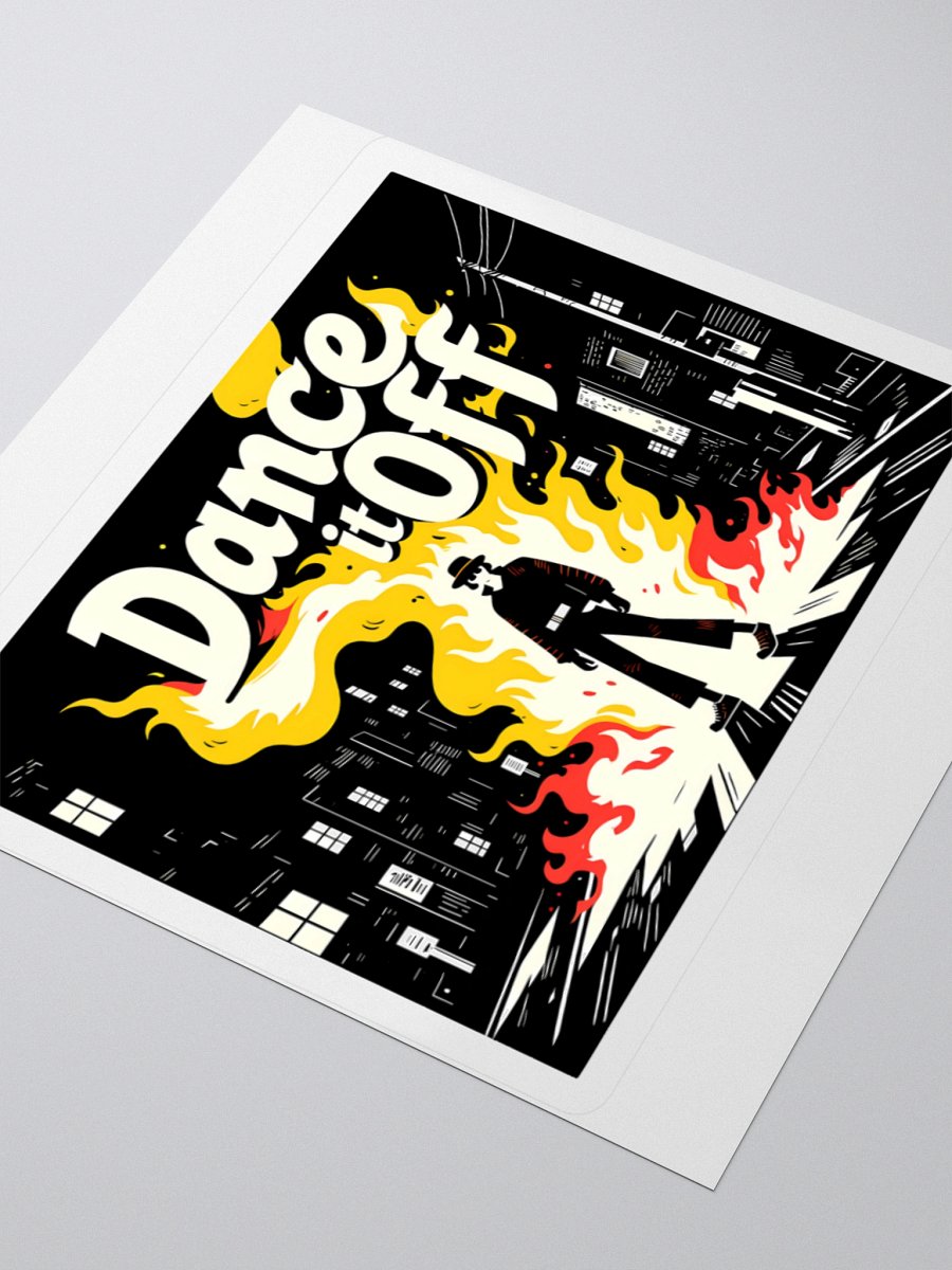 Burnin’ Dance | 'Dance It Off' Flame Art Sticker product image (7)