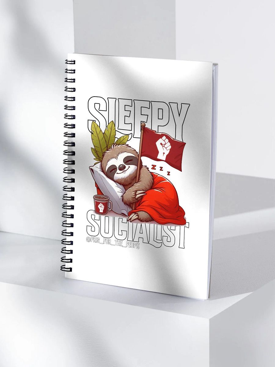 Pris- Sleepy Socialist Spiral Notebook product image (4)