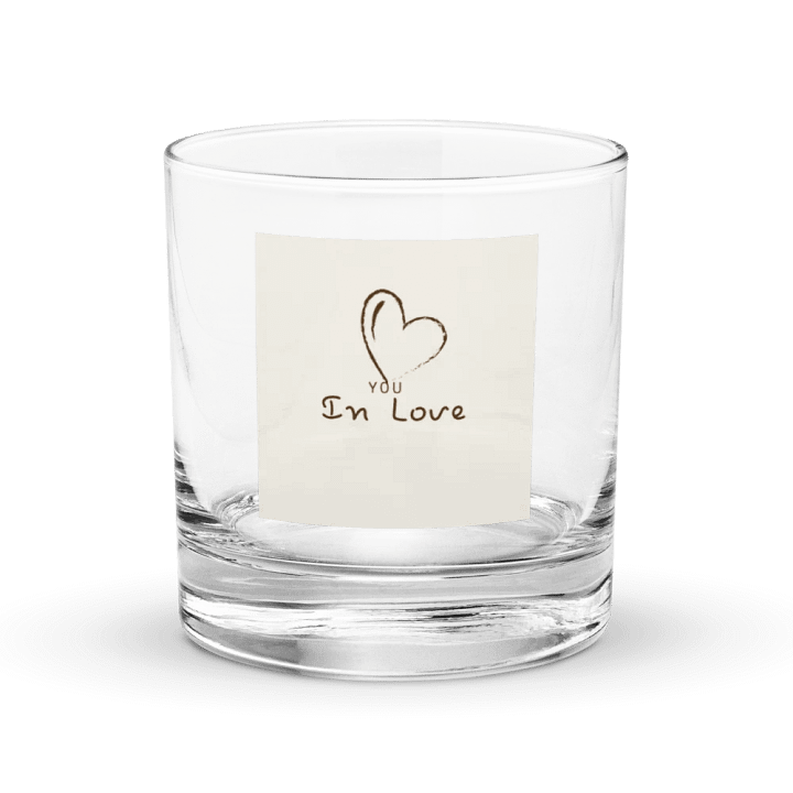 Heartfelt Love Rocks Glass product image (1)