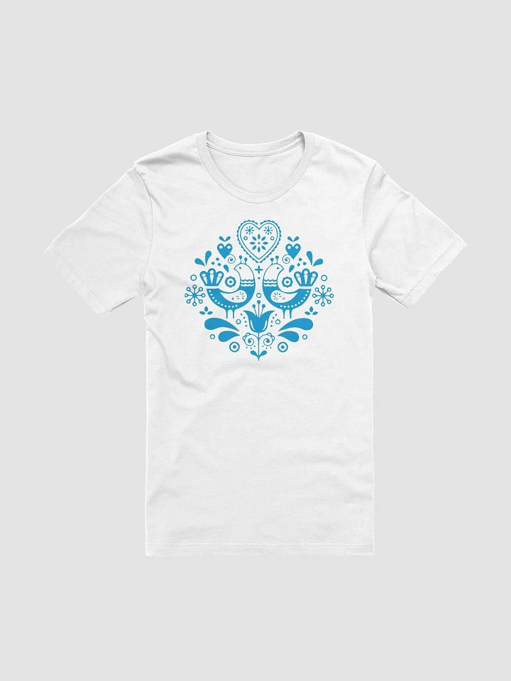 Symmetrical Folk Art Birds T-Shirt product image (21)