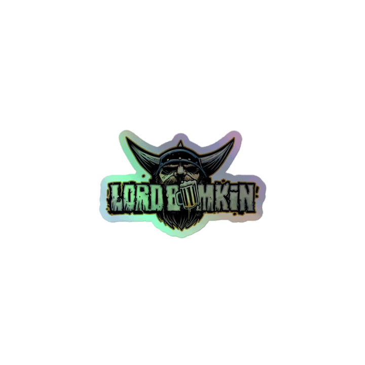Holographic logo sticker product image (1)