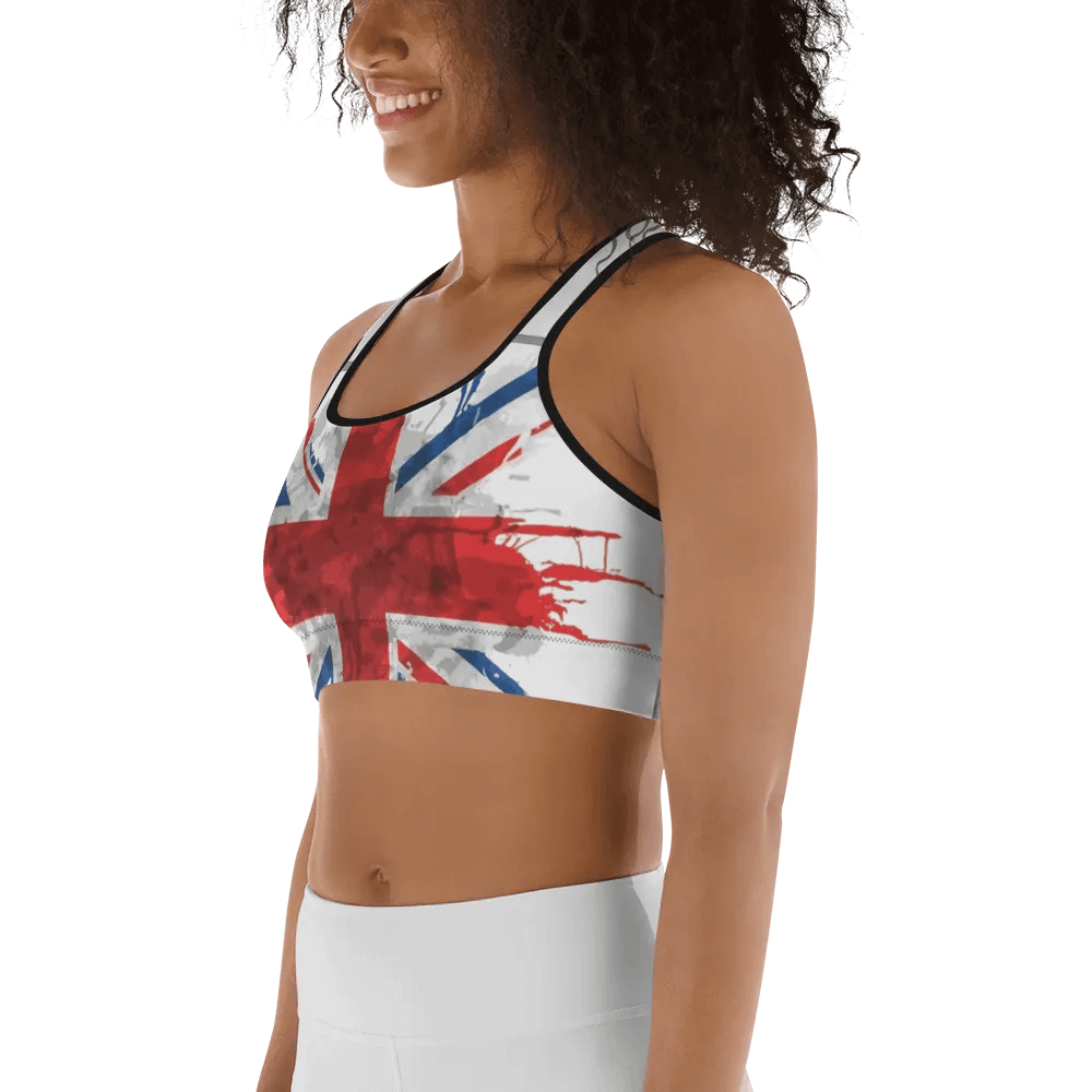 Explosive Union Jack Sports Bra product image (2)