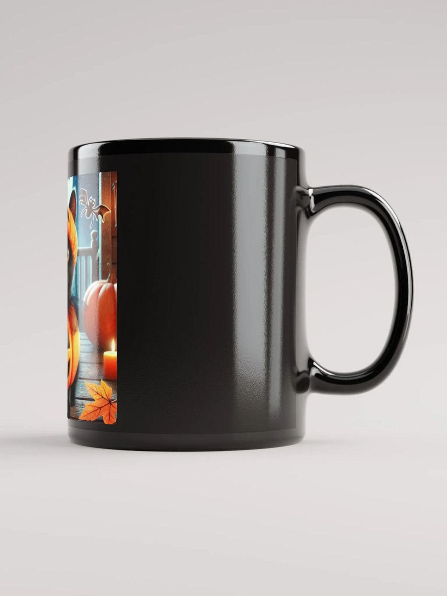 Black Glossy Mug featuring a Cute Cat product image (1)